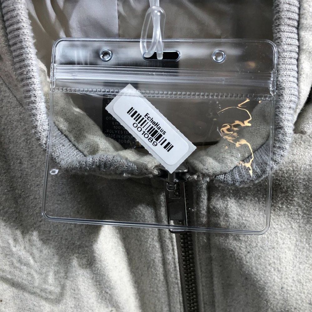 International Concepts Beige Wool Blend Full Zipped Jacket 4 Front Pockets XXL - Picture 9 of 9